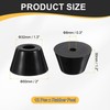 12Pcs Anti-Vibration Rubber Feet 2"L x 1.3"W x 1.2"H 0.3"Day Non-Slip Black gallery