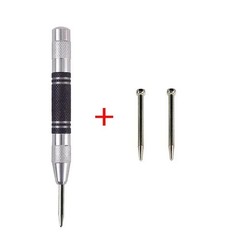 2× Super Strong Automatic Centre Punch Adjustable Spring Loaded Metal Drill TooL