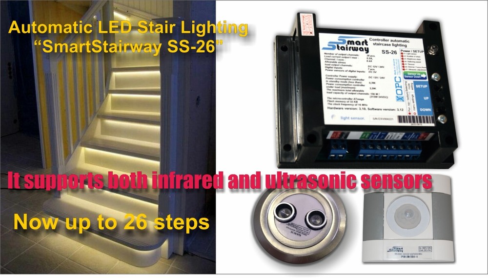 Automatic LED Stairs Lighting system "SmartStairway SS-26"