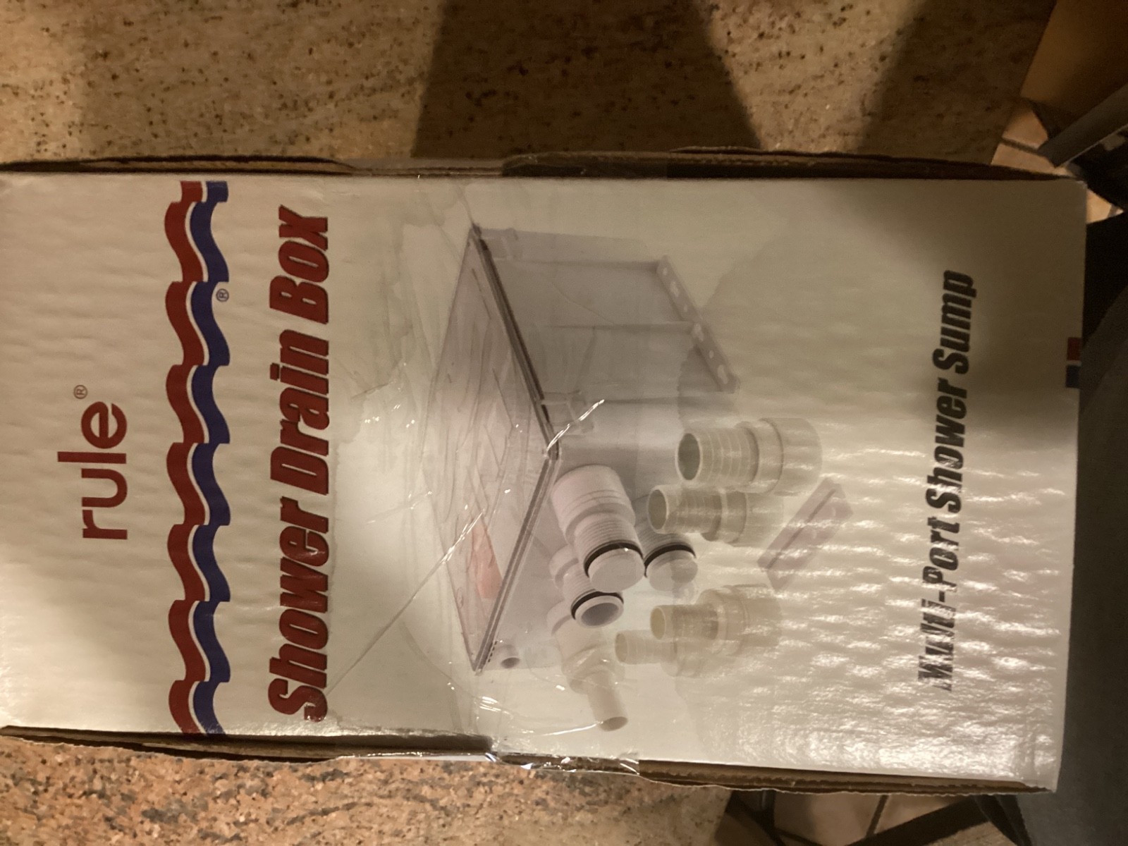 Rule 98B Shower Drain Box Pump Multi-Port Shower Sump Assembly 800GPH gallery