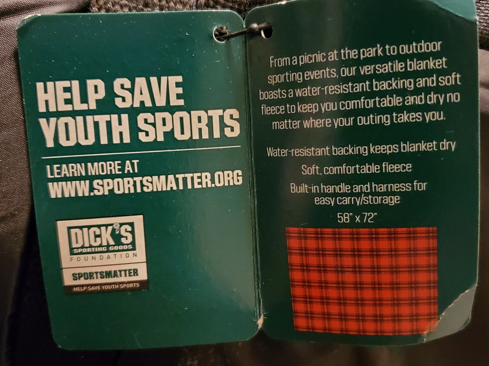 Dicks Sporting Goods 58" X 72" Flannel Stadium Blanket gallery