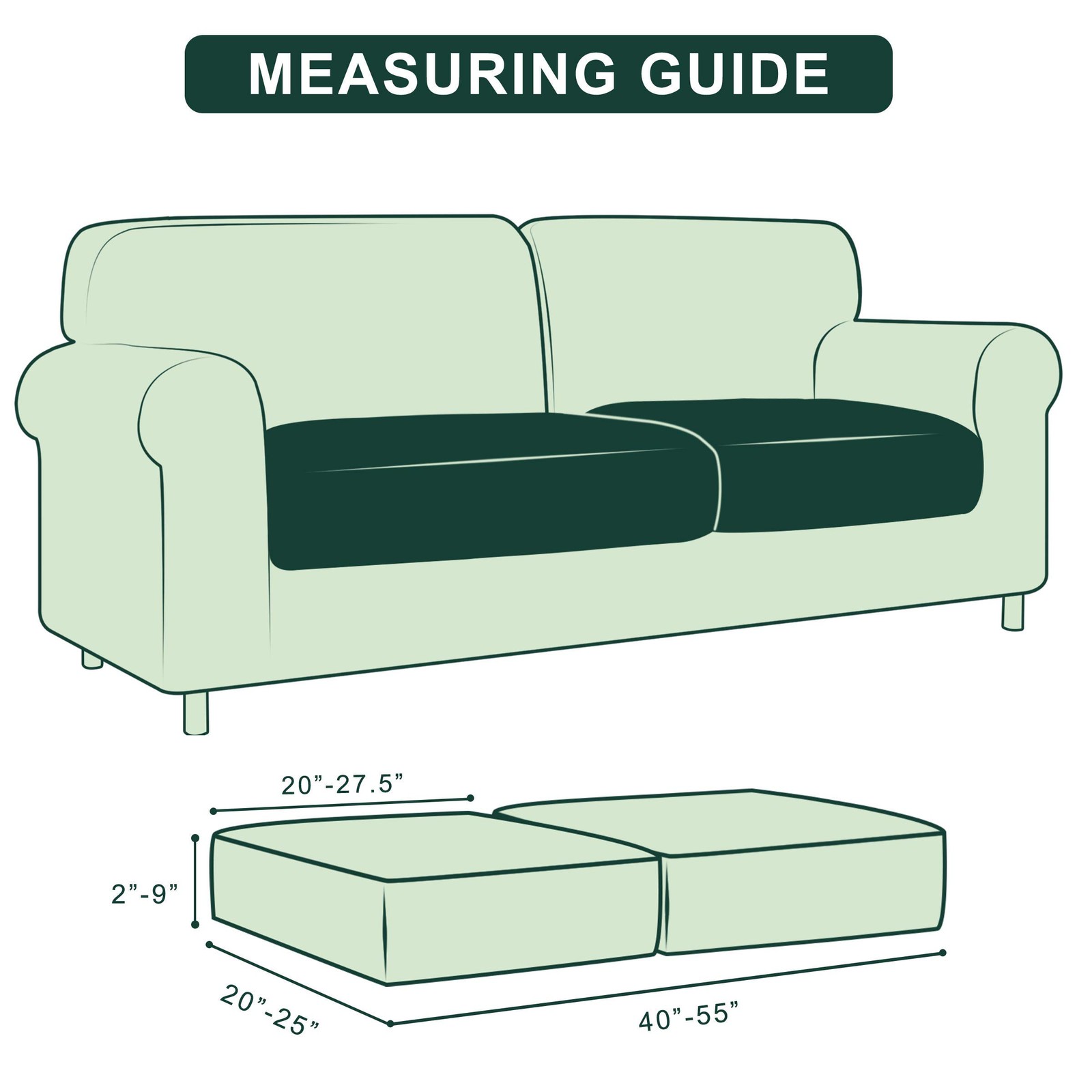 Stretch Couch Cushion Slipcovers Reversible Cushion Replacement Slipcovers So... gallery