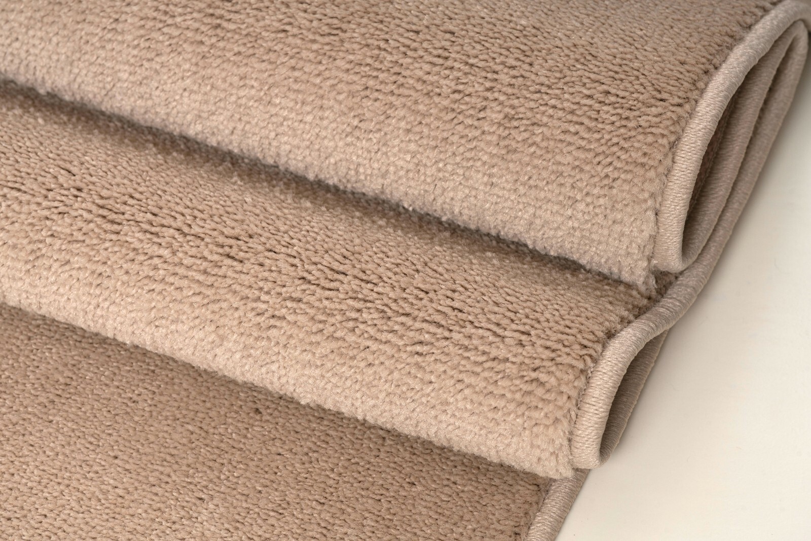 Slip Skid Resistant Hallway Runner Rug, Solid Ivory Color, Sold-Priced Per Foot gallery