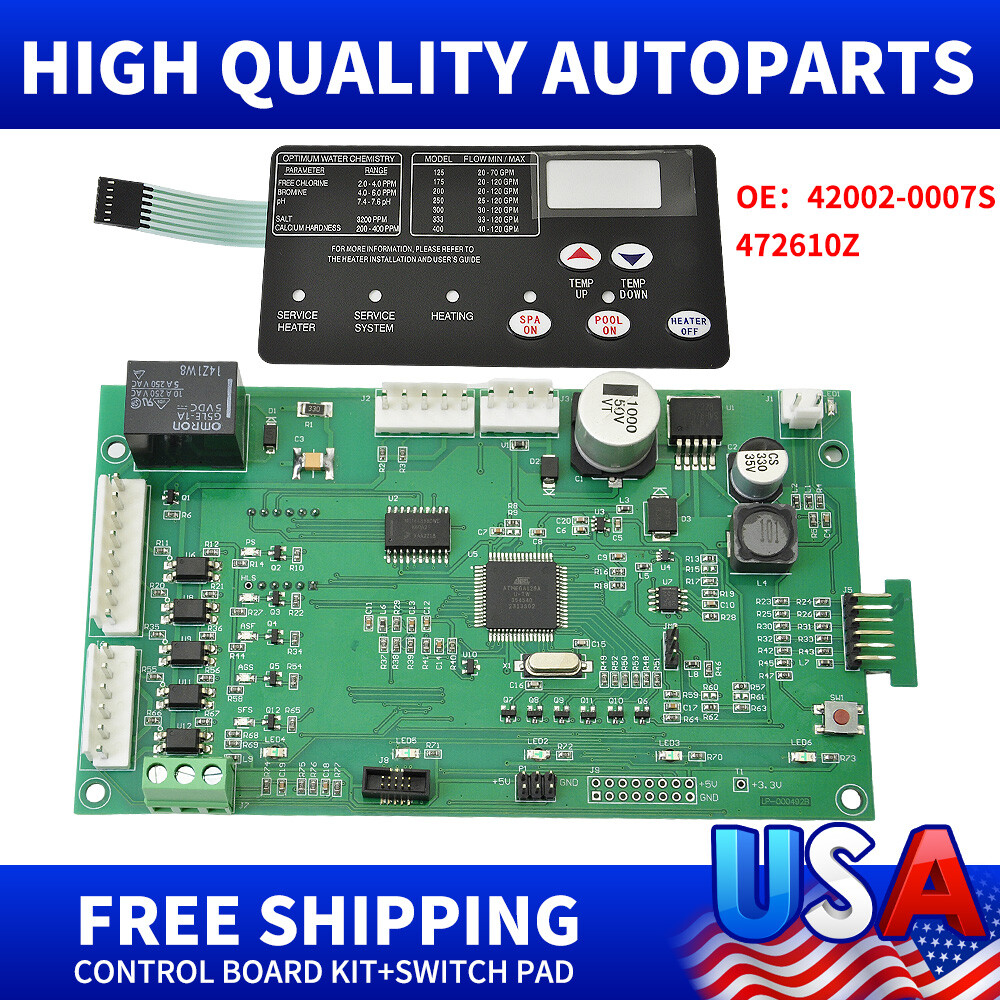 42002-0007S 461105 Control Board Kit W/ Switch Pad For Pentair MasterTemp NA/LP gallery