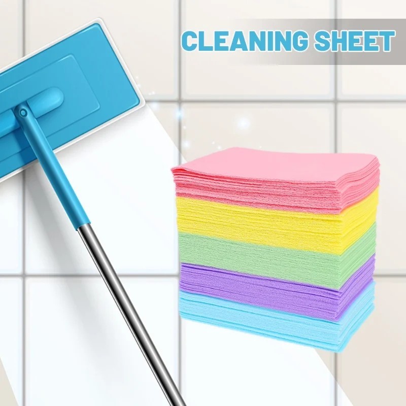 100/200Pcs Floor Cleaning Sheets Multi Surface Cleaner Tile Wood Bathroom Home gallery