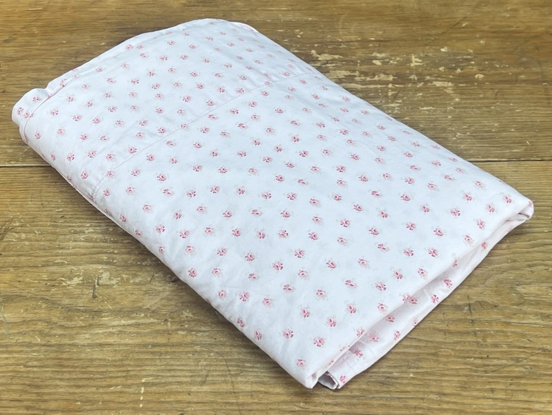 Simply Shabby Chic TWIN Flat Sheet Mon Ami Pink Petite Rose EUC gallery