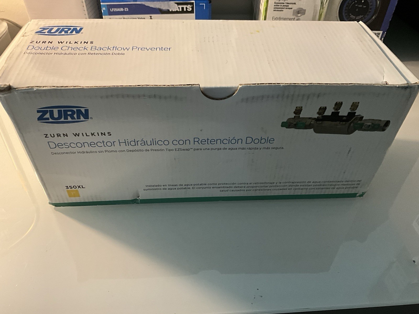 ZURN WILKINS DOUBLE CHECK BACKFLOW PREVENTER VALVE #1-350XL gallery