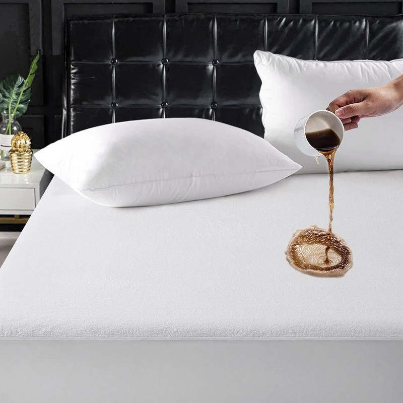 King Size Waterproof Mattress Protector - 100% Microfiber & Breathable Comfort gallery
