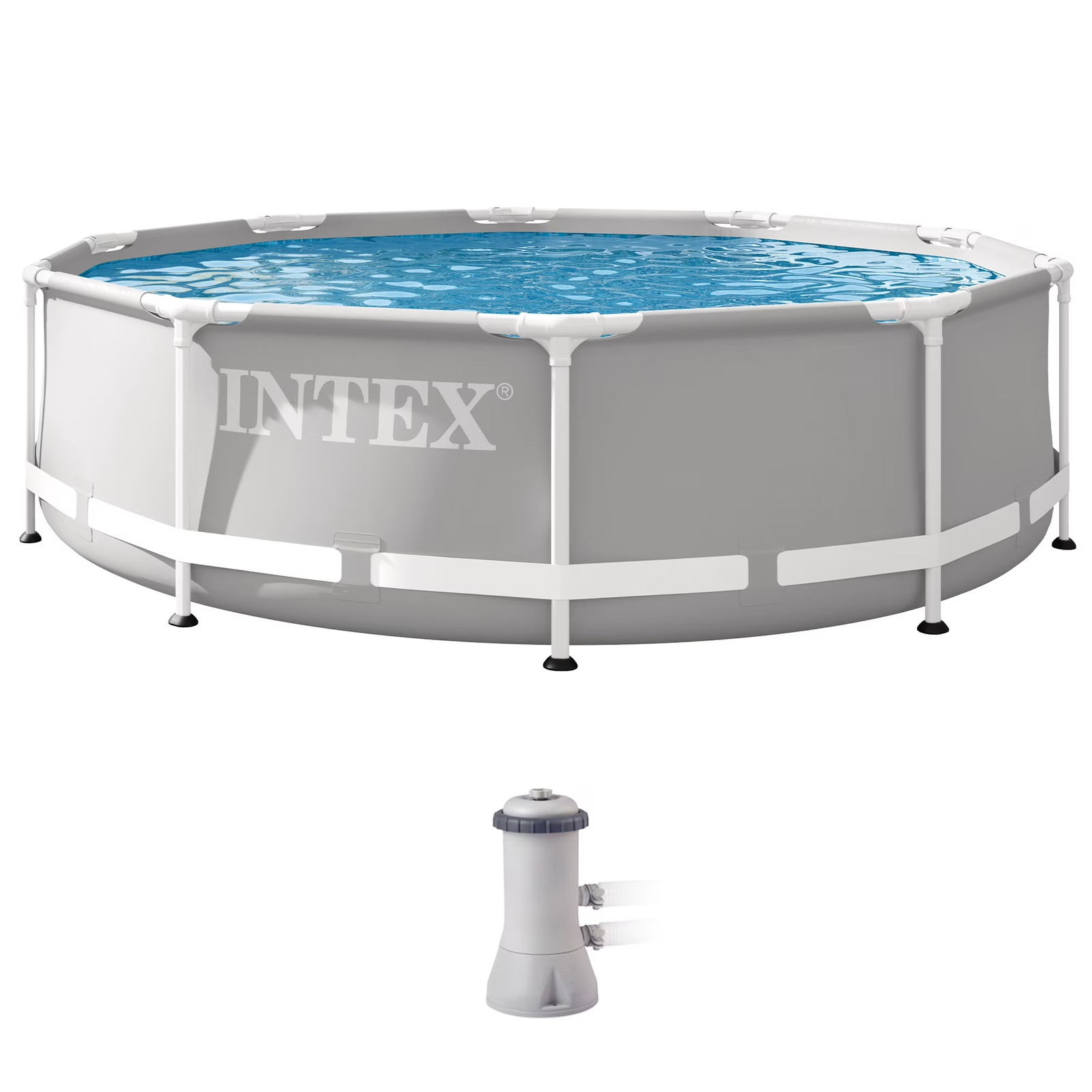Prism Frame 10Ft X 30In above Ground Swimming Pool Set W/ Pump Filter gallery
