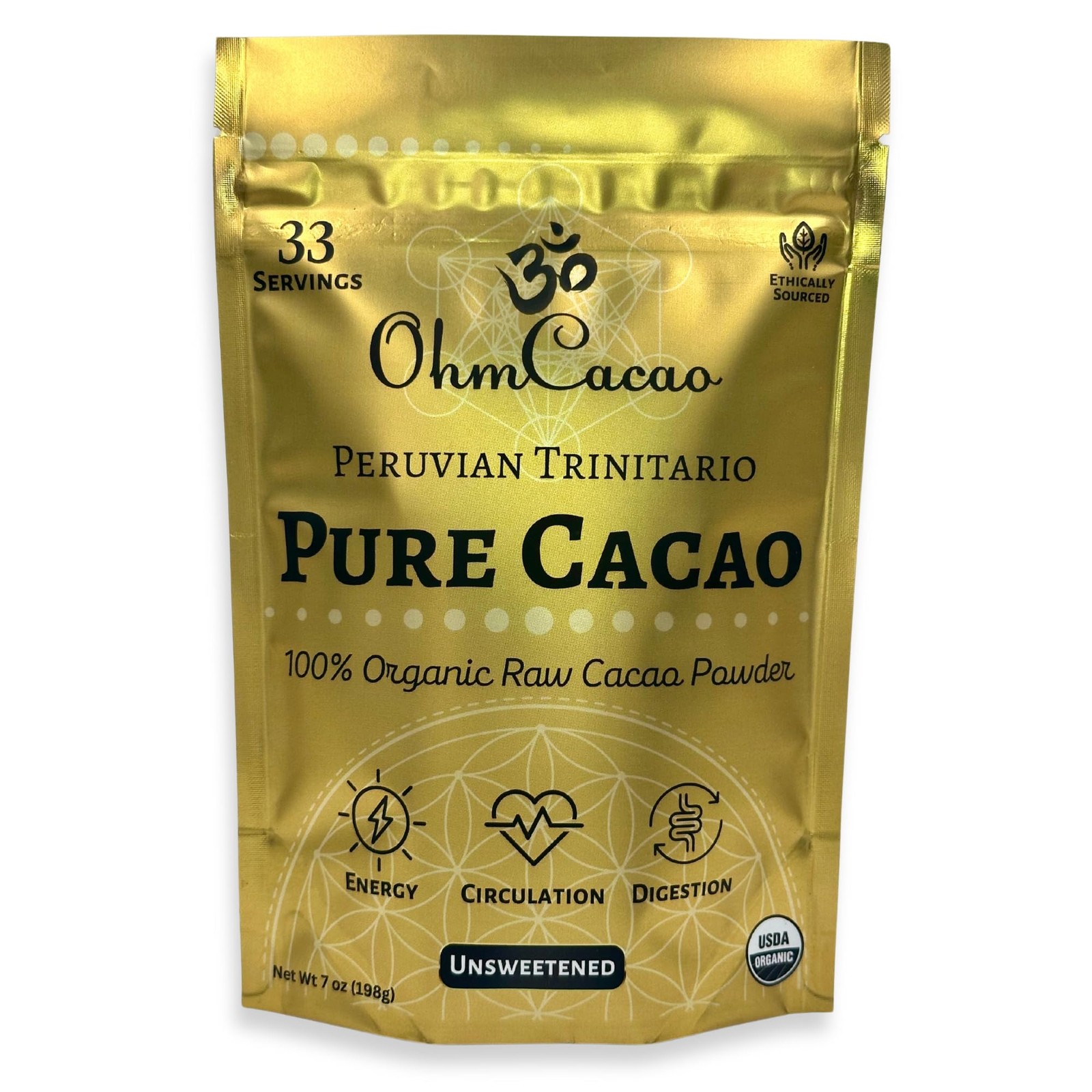 Pure Raw Organic Cacao Powder | Premium Ceremonial Grade 7 Ounce (Pack of 1) gallery