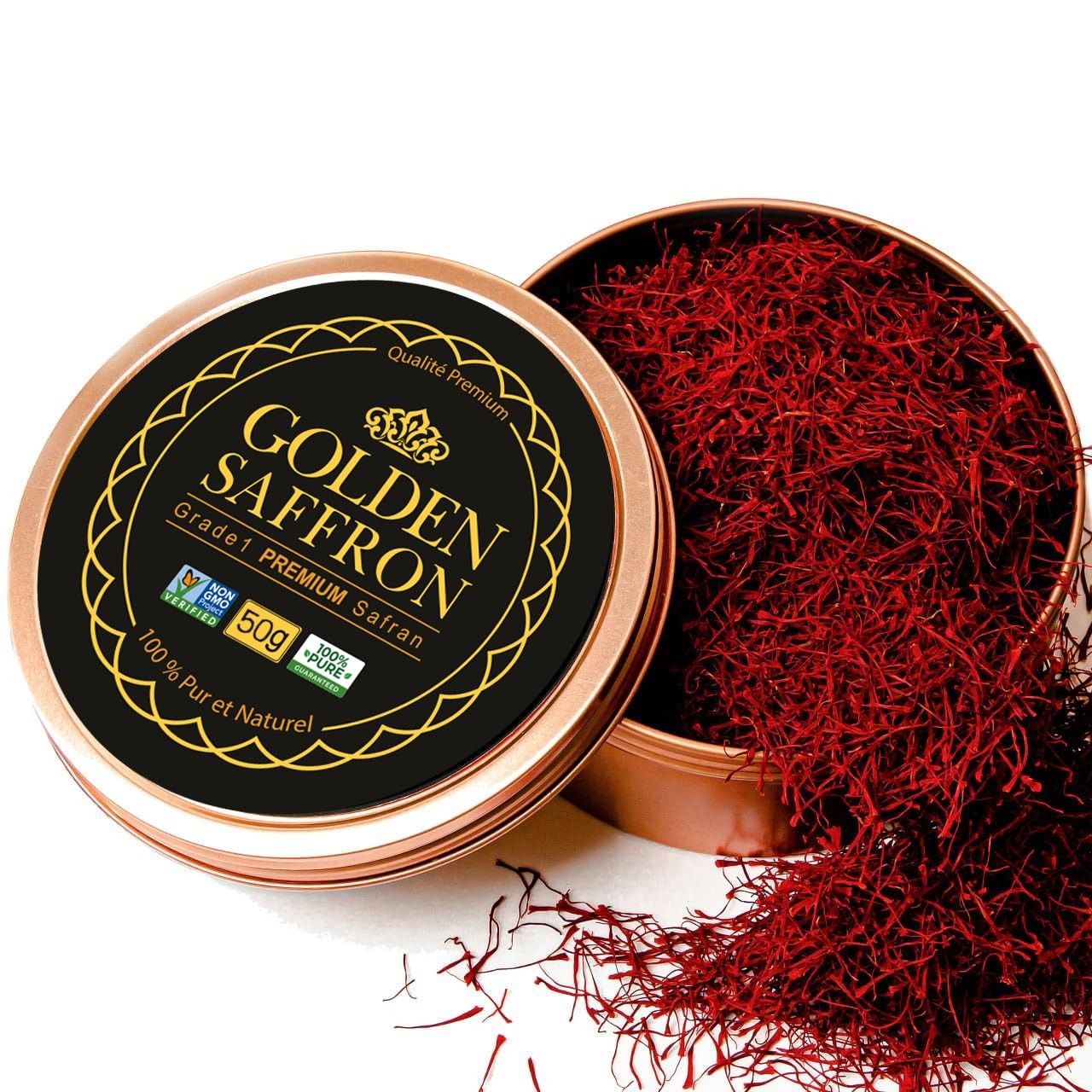 Golden Saffron, Finest Pure Premium All Red Saffron Threads, Grade A+ Super N... gallery