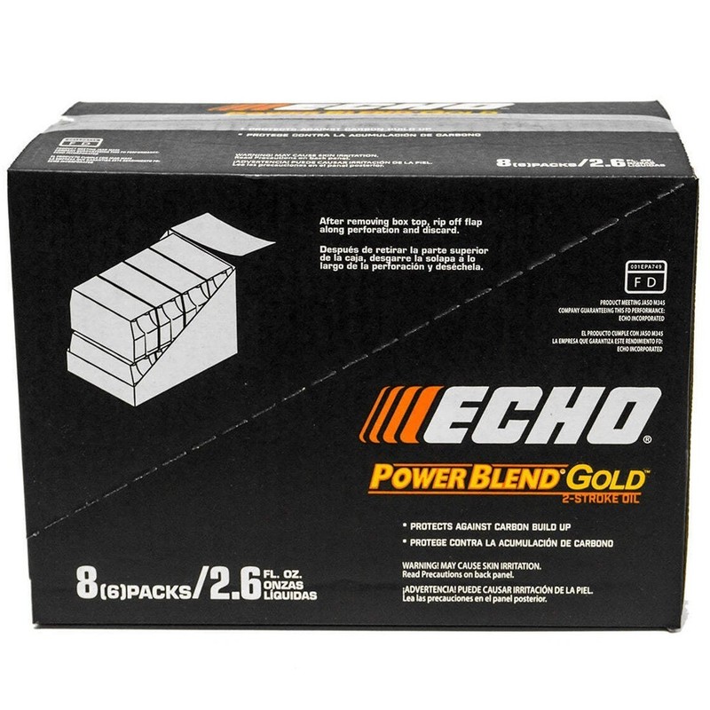 Genuine Echo 6450001 2-Stroke Engine Oil 2.6 oz 50:1 for 1 Gallon - 48 PACK gallery