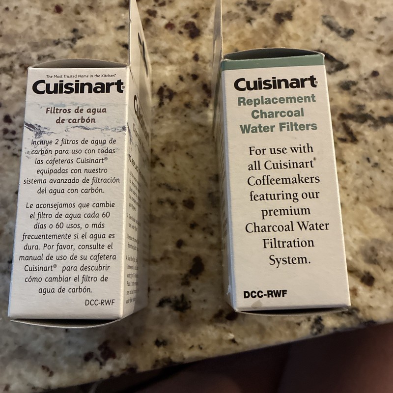 Cuisinart DCC-RWF Replacement Charcoal Water Filter - White 2 Pack gallery