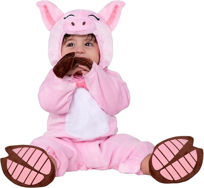 🎃Spooktacular Creations Halloween Pink Baby Pig Costume Pig Costume 6-12 months gallery