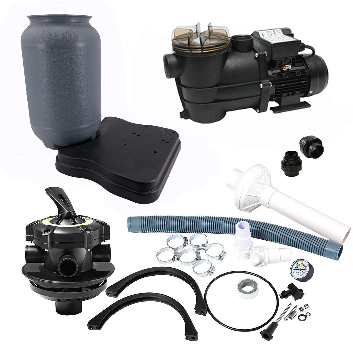 2400GPH 10" Sand Filter Above Ground Swimming Pool Pump intex compatible gallery