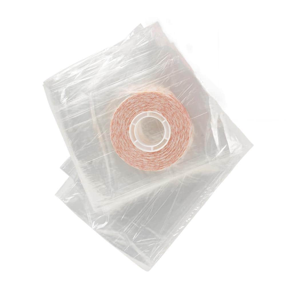 NEW Clear Plastic Patio Indoor Shrink Window Kit 84 In. X 110 In. Patio Doors gallery