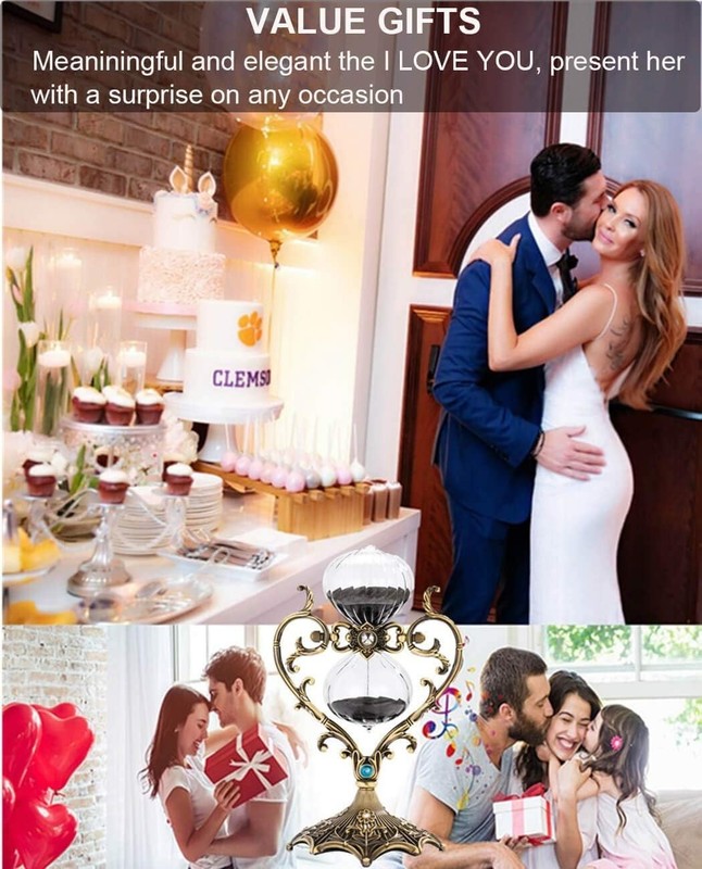 Rotating Sand Timer with Love Engraving, Perfect Gift for Special Occasions gallery