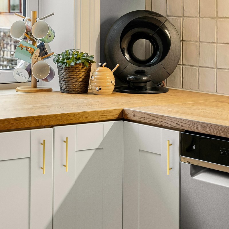 5 Pack 8-13/16 Inch Cabinet Pulls Kitchen Cabinet Handles with 6-1/4 Inch Hol... gallery