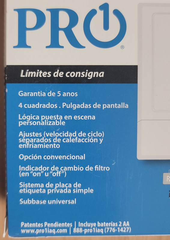 Pro1 T721 Digital Thermostat Non-Programmable 2 Heat 1 Cool Heat Pump - NEW READ gallery