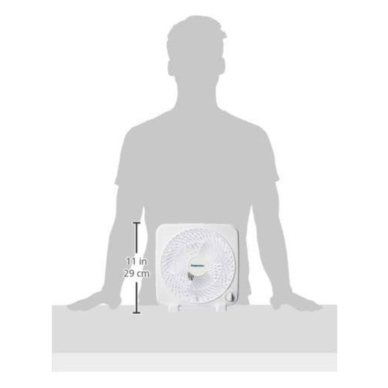 Impress 9 inch Box Fan- White gallery