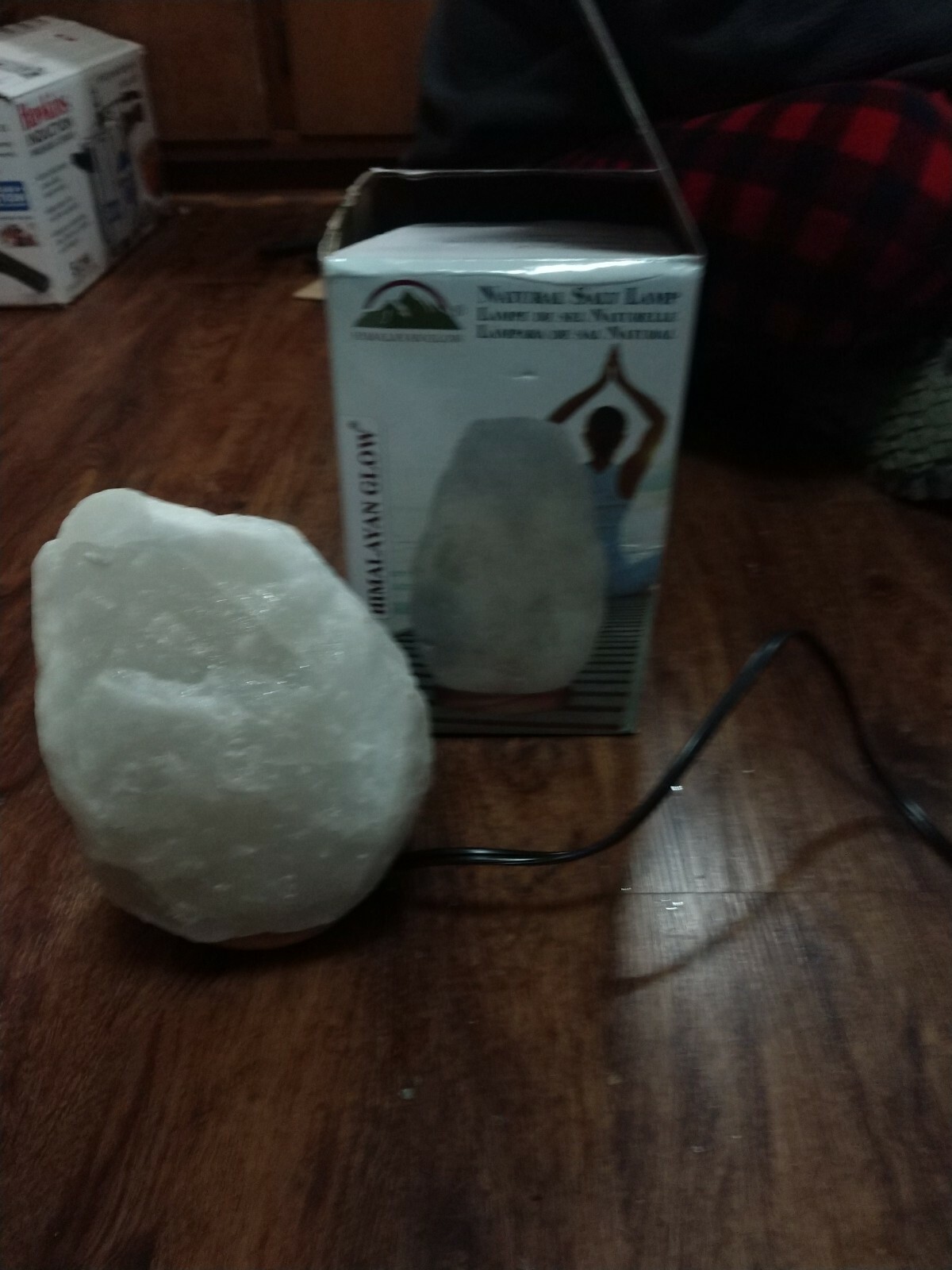 Himalayan Glow Natural Crystal Salt Lamp White 5-7 lbs gallery