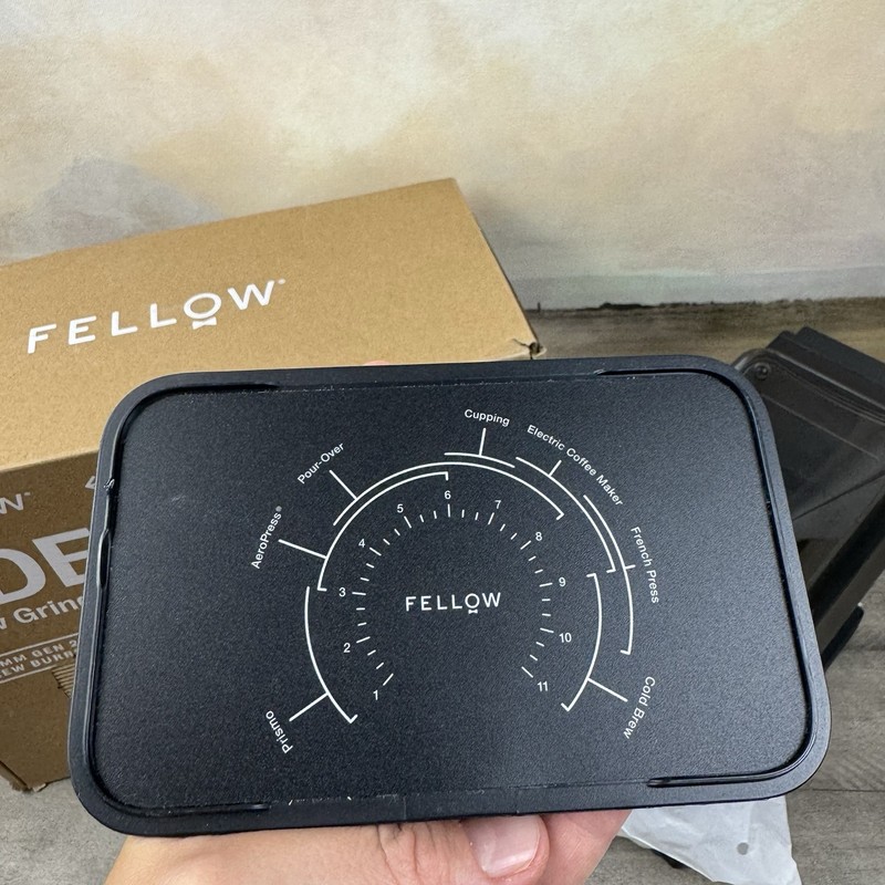 Williams Sonoma Fellow Ode Brew Grinder 64mm Gen 2 Brew Burrs Black Scuffed Read gallery
