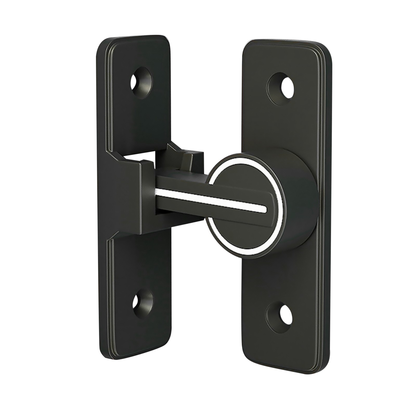 90° Keyless Interior Door Bolt Luminous Surface-mounted Room Door Latch p gallery