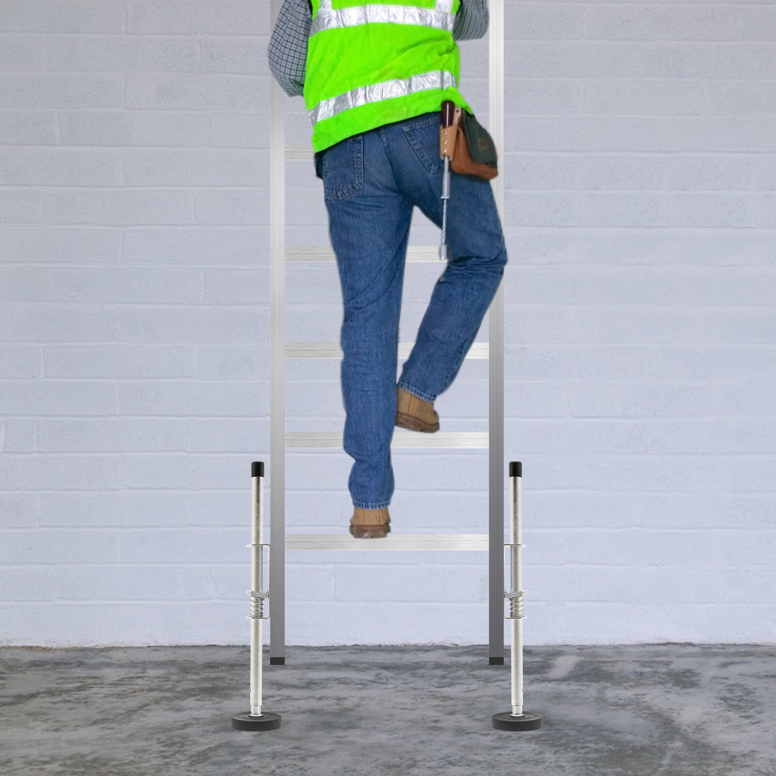 Adjustable Ladder Leveler Extension Ladders Leg Stabling Tool 330 lbs Stabilizer gallery