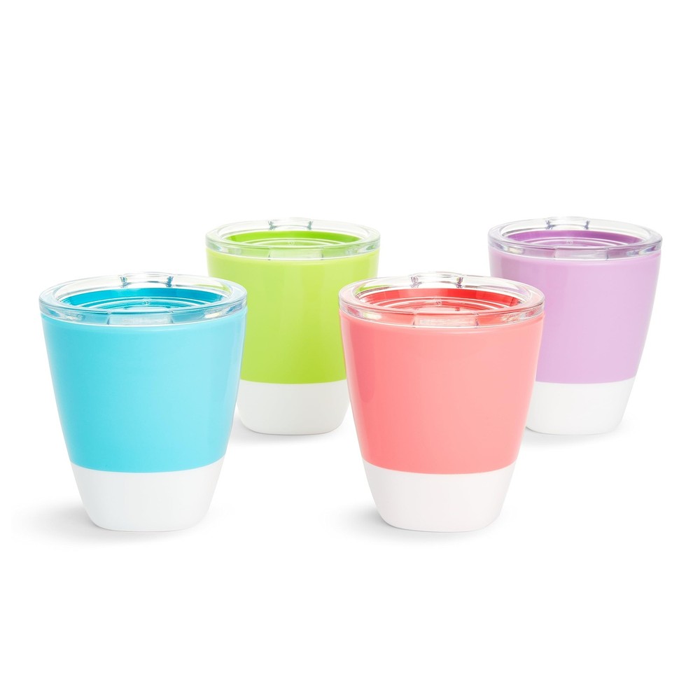 Munchkin® Splash™ Open Toddler Cups with 7 Ounces, Blue/Green/Pink/Purple