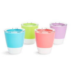Munchkin® Splash™ Open Toddler Cups with 7 Ounces, Blue/Green/Pink/Purple