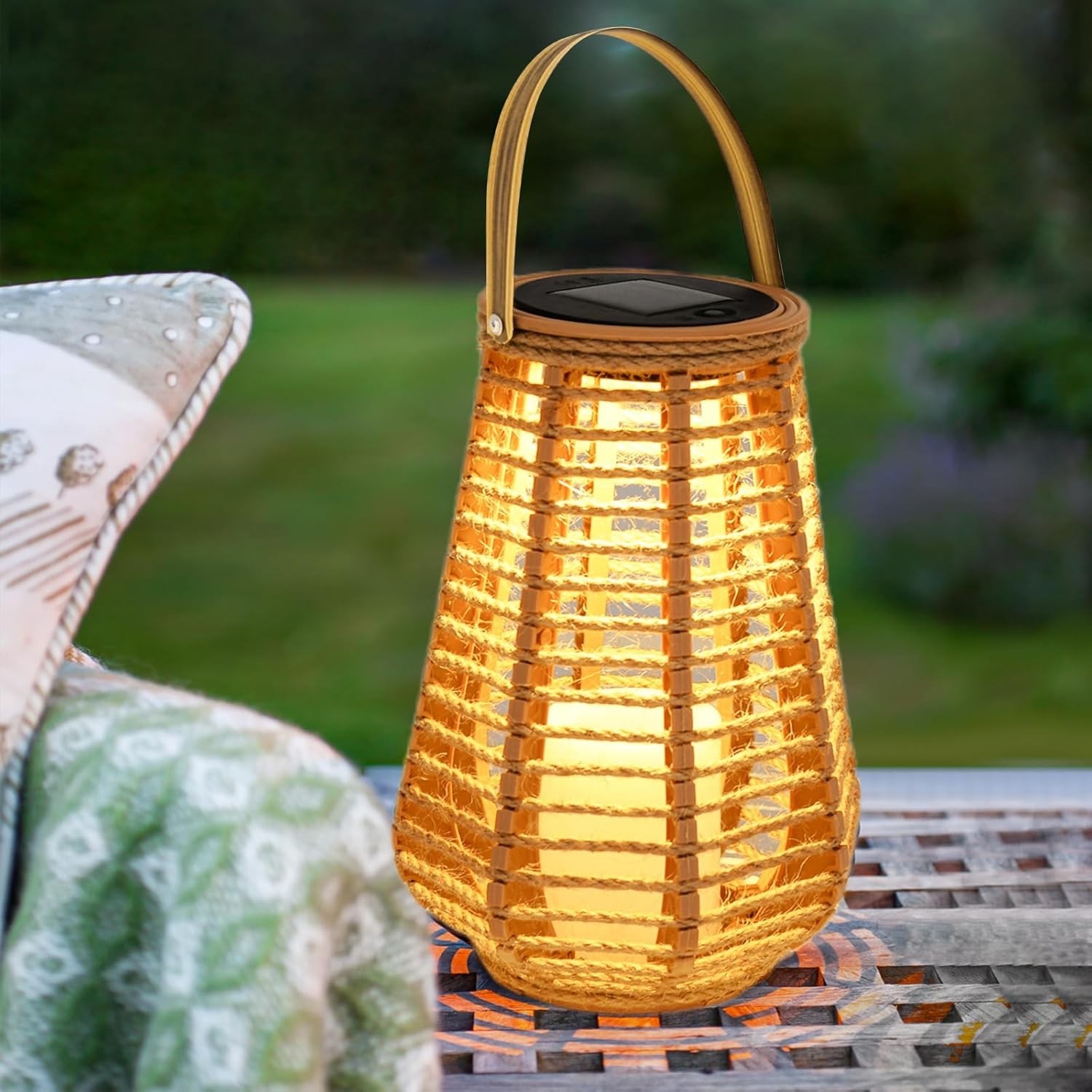 Solar LED Garden Lantern, Waterproof Outdoor Light for Patio, Pathway & Yard gallery