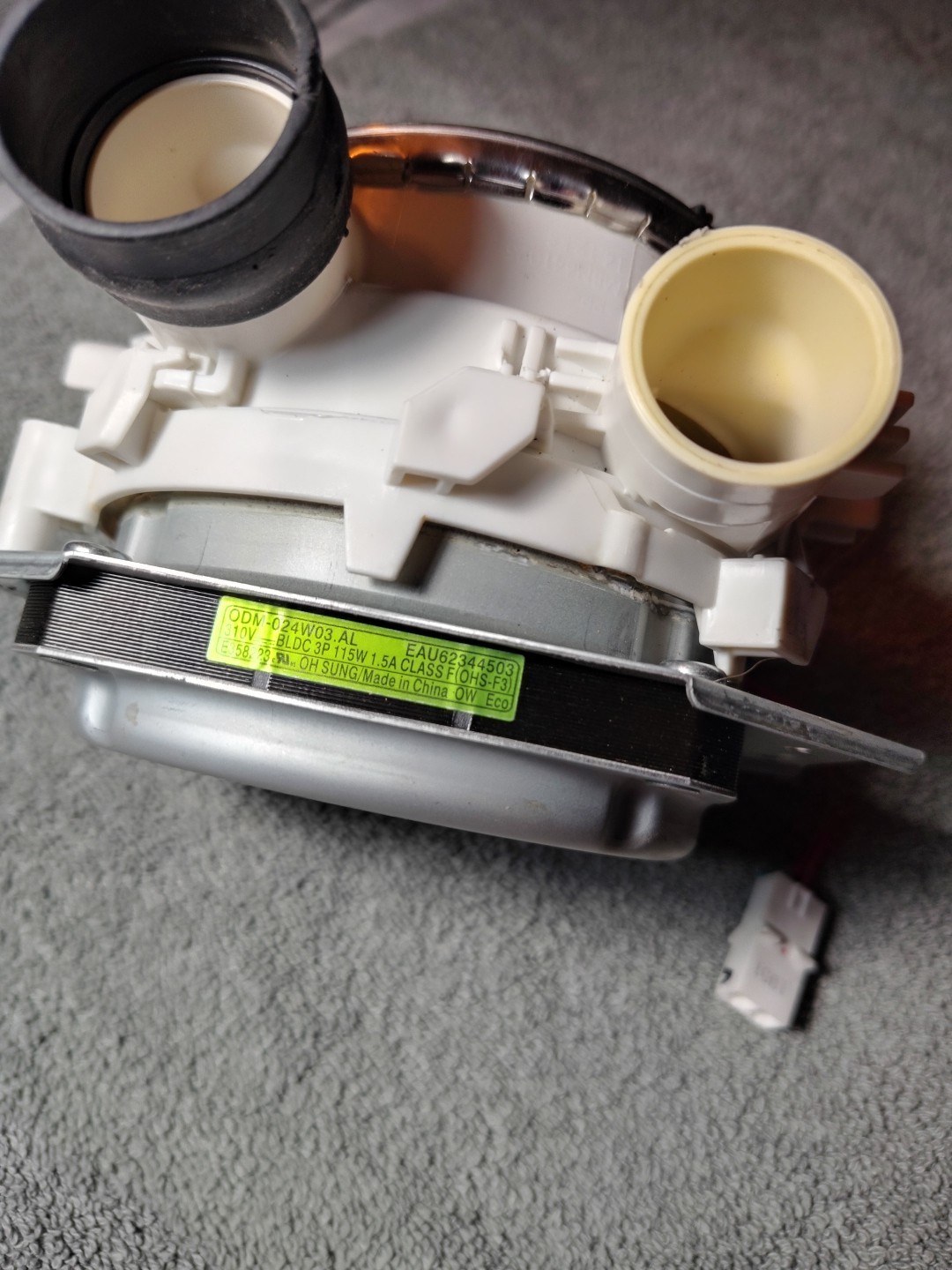 LG dishwasher ODM-024W03.AL, EAU62344503, Pump perfect, model 2024, F Shipping gallery