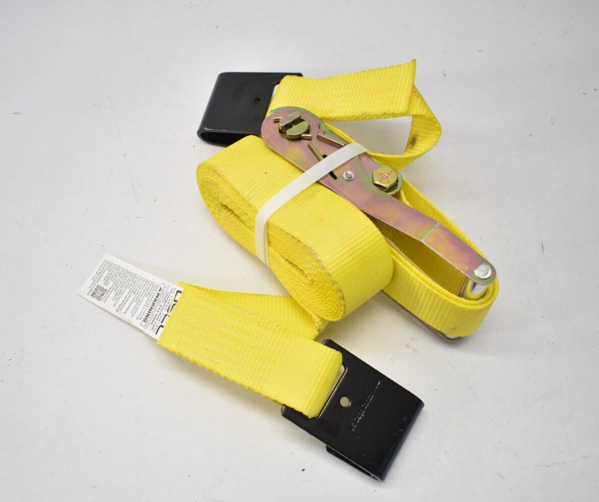 USCC US Cargo Control Ratchet Strap 2" x 12' Heavy Duty Yellow Winch Hook gallery