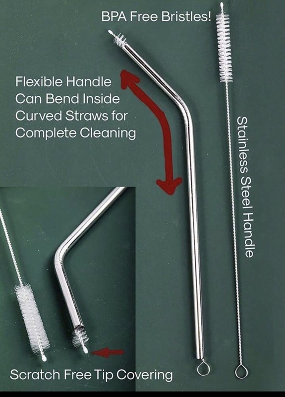 10PCS Extra Long Straw Cleaner Brush Set for Bottles & Tight Spaces gallery
