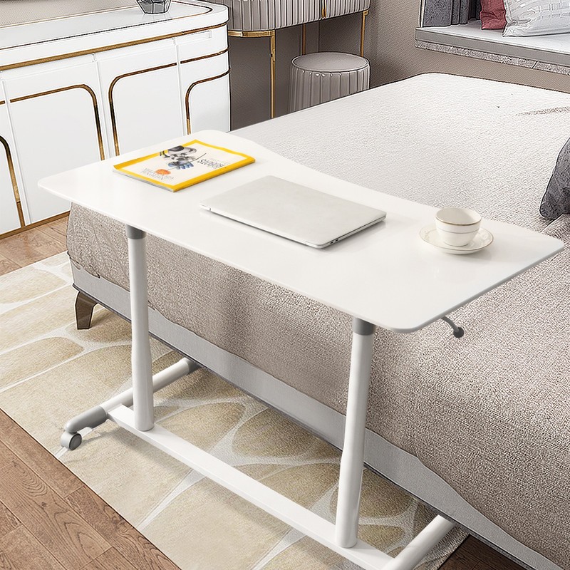 Costway Height Adjustable Computer Desk Sit to Stand Rolling Table White gallery