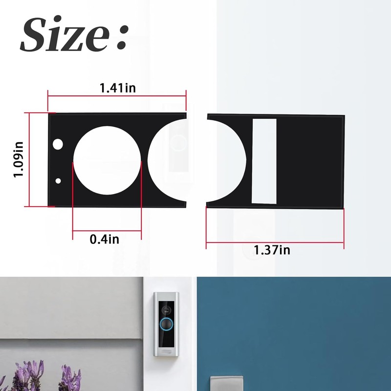 Replace Screen Protector For Ring Doorbell Pro Older Version w/double-sided tape gallery