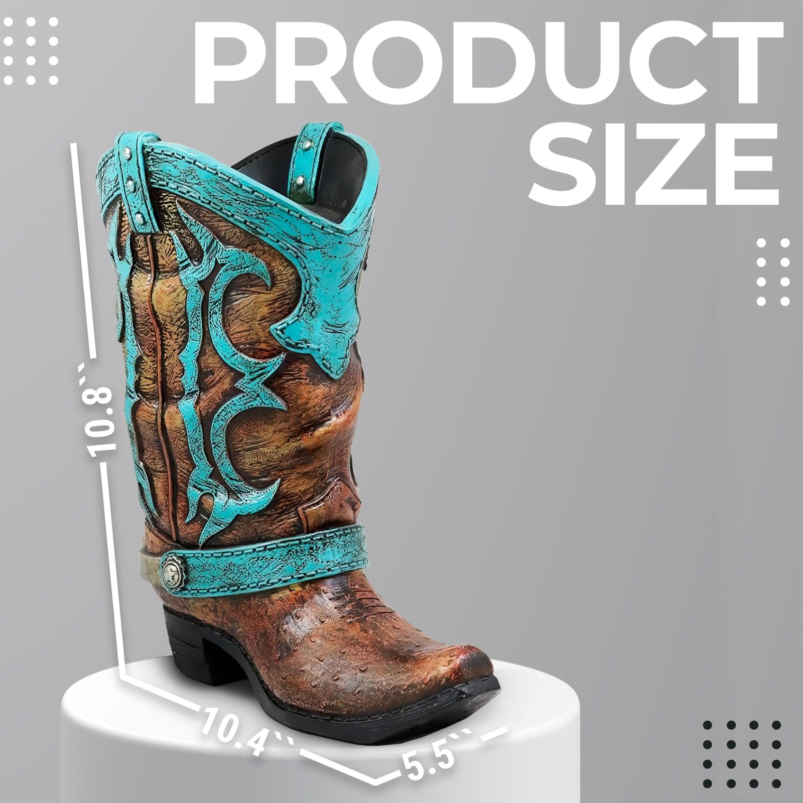 Granatan Cowboy Boot Toilet Brush Holder Vintage Bathroom Accessories Rustic gallery