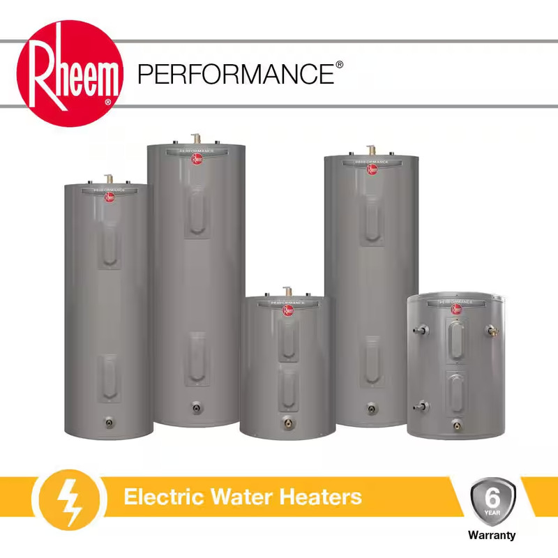 Performance 28 Gal. 3800-Watt Elements Short Electric Water Heater with 6-Year T gallery