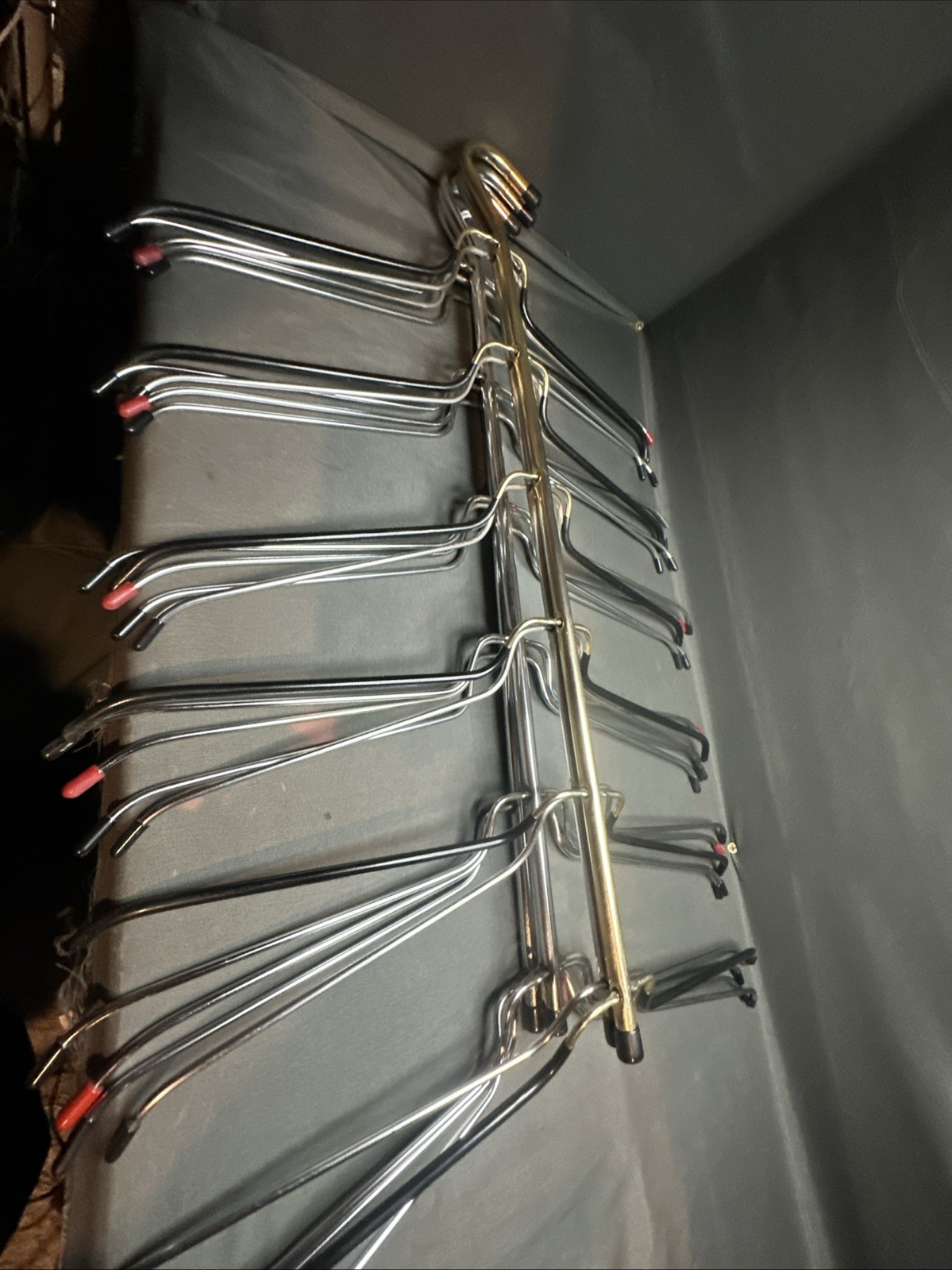 6 Tier Non Slip Hangers Chrome Tree Space Saver Shirts, Dress Set of 5 gallery