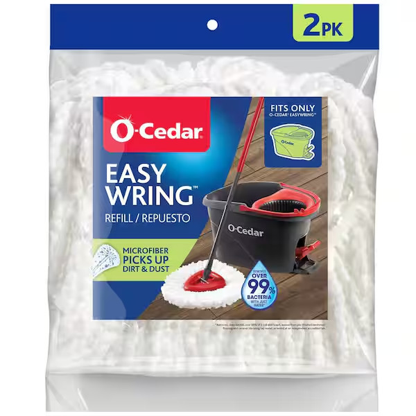 Spin Mop Head Refill 2 Pack for O-Cedar EasyWring Microfiber Replacements gallery