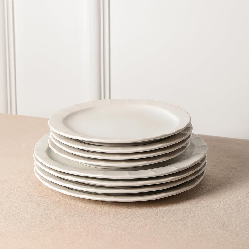 Stone Lain Oasis Stoneware 24pc Dinnerware Dish Set, Service for 8 (Open Box) gallery