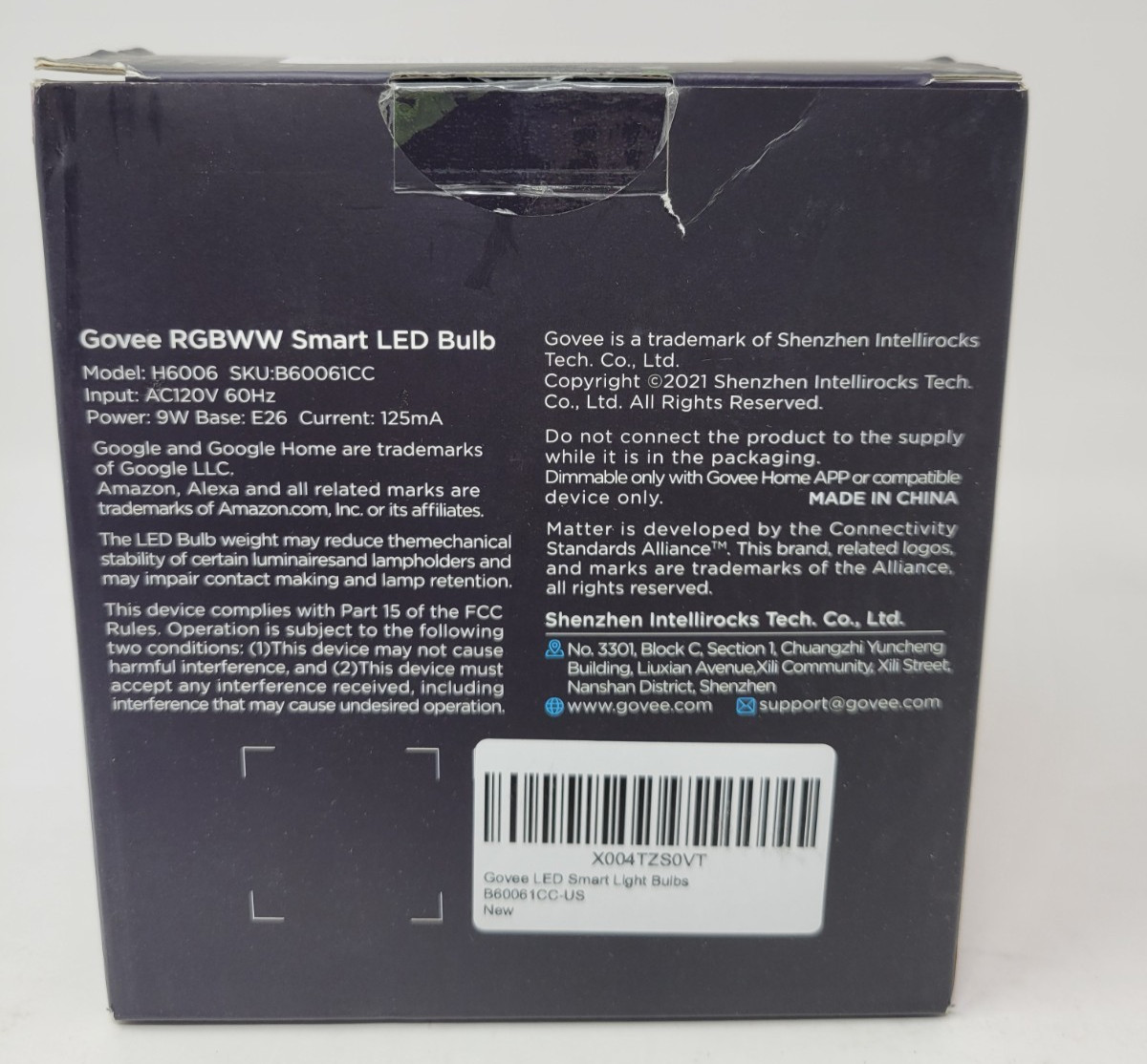 Govee Smart LED Bulb H6006 RGBWW 9W E26 1000 Lumens 4-Pack Alexa Google Home gallery