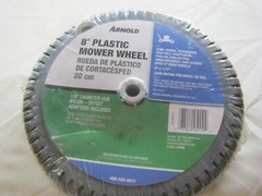 Arnold 8″ (20cm) Plastic Mower Wheel 490-322-0011 1.75″ Width 50lbs Replacement
