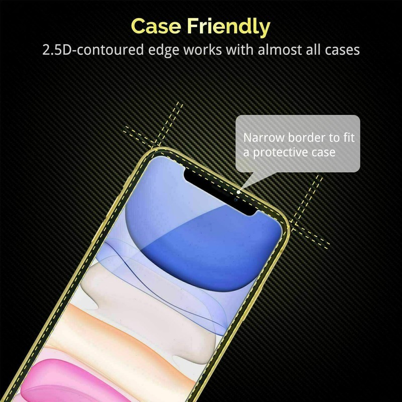 3 Pack Tempered Glass Screen Protector FULL COVERAGE for iPhone 12 MINI gallery