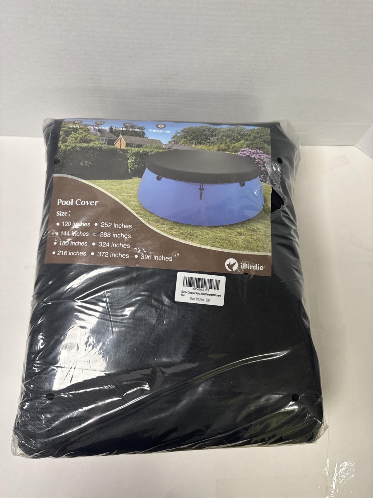 iBirdie Outdoor Above Ground Pool 288 Inches Weatherproof Cover gallery