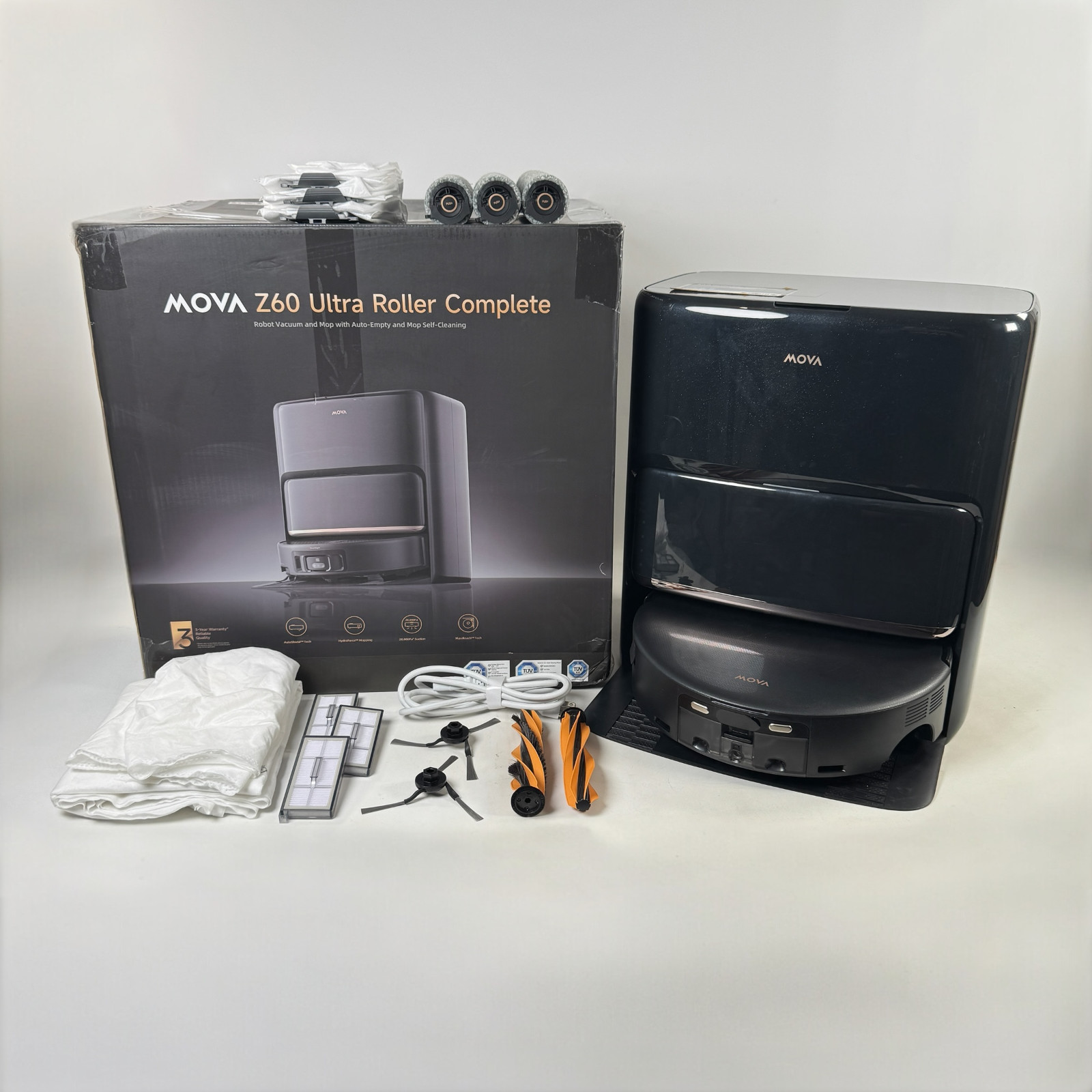 MOVA Z60 Ultra Roller Complete Robot Vacuum and Mop, 28,000Pa Suction gallery