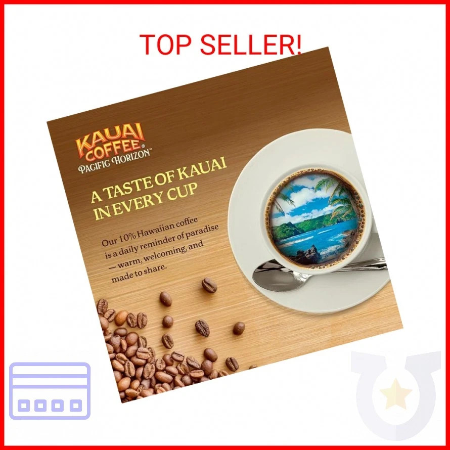 Kauai Coffee Ground Coffee – Smooth, Rich, Dark Roast – Koloa Estate, 10 Oz, 1Pk gallery