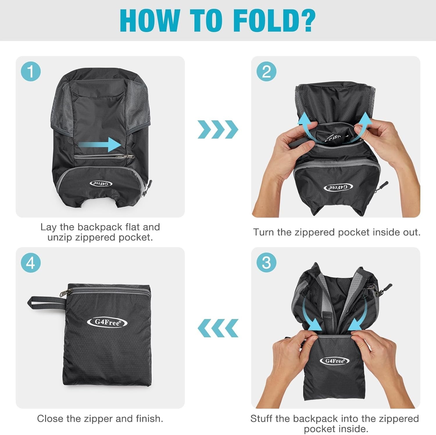 Small 11L Outdoor Backpack - Lightweight Packable Daypack for All Occasions 5