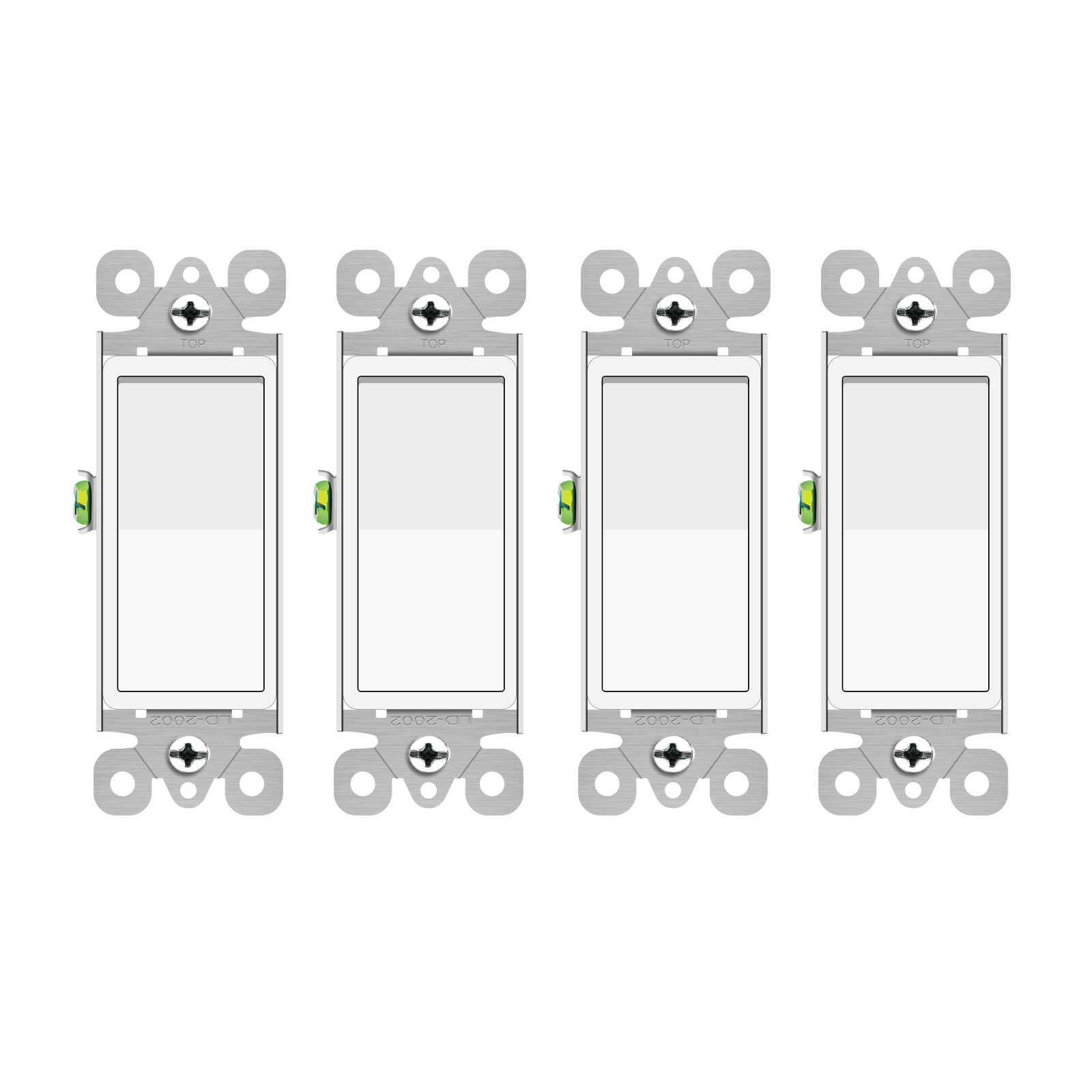 3 Way Decorator Paddle Rocker Wall Light Switch 120/277V On/Off Interrupter 4PCS gallery