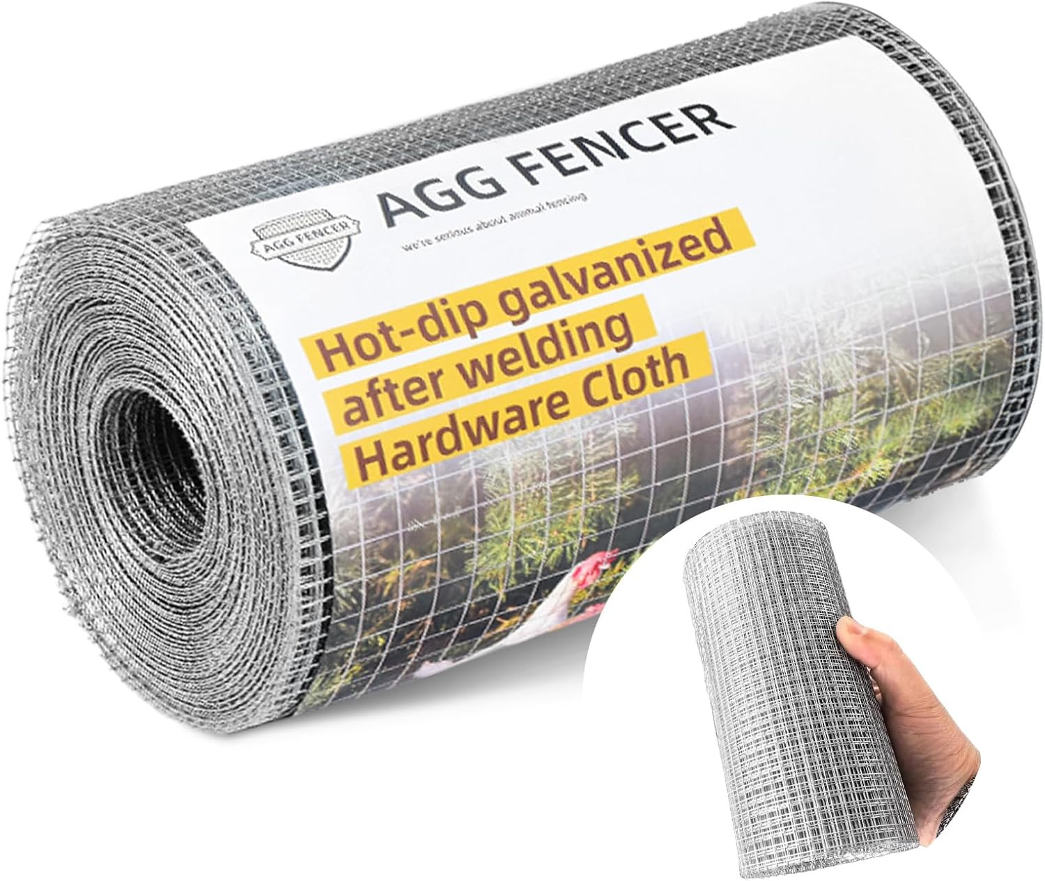 8Inch X 25Ft Hardware Cloth 1/4 Inch Chicken Wire Fencing 23Ga, Hot Dipped Galva gallery